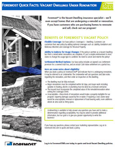 Vacant Under Renovation Quick Facts